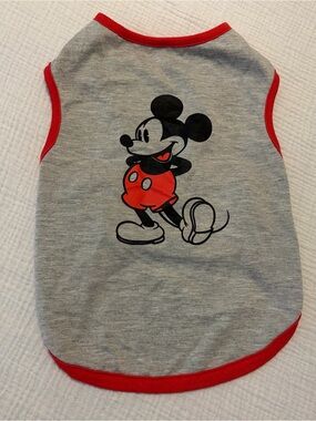 Disney Mickey Mouse Chewy Grey Tshirt Sz Small Medium